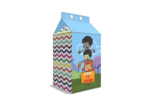 Kit 40 Caixa 3 Palavrinhas Caixa Milk Personalizada