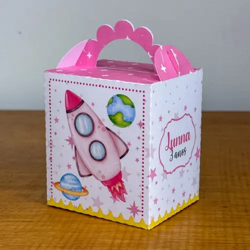 Kit 40 Caixas Astronalta Personalizada (pegue e Monte)