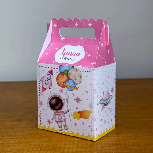 Kit 50 Caixas Astronalta Personalizada (pegue e Monte)
