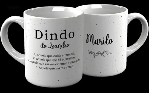 Kit com 2 Canecas Batizado Dindos-sb05dd08