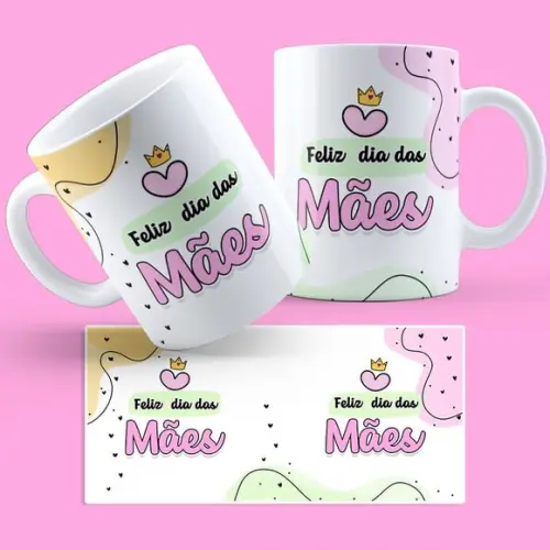 Kit com Duas Caneca Dia das Mães Presente