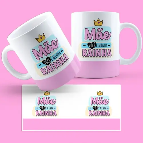 Kit com Duas Caneca Dia das Mães Presente