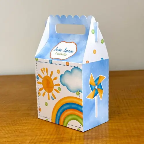 Kit Festa 30 Caixa Aniversário Volta ao Sol Personalizada