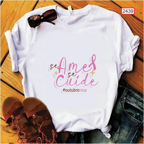 Luta Continua: Camiseta Outubro Rosa Venha Fazer Parte