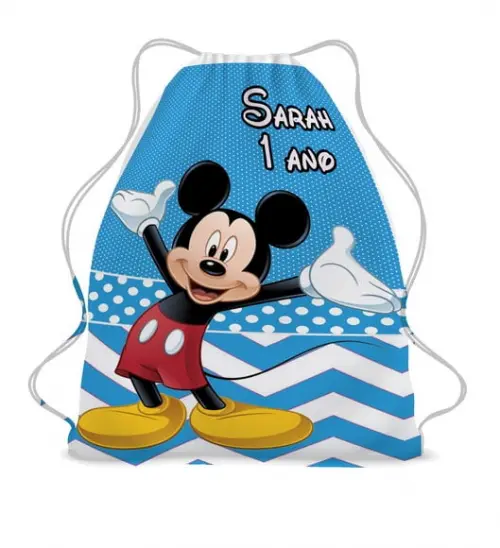 Mochila Saco Sacochila Mickey