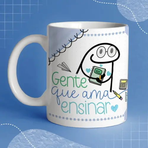 Presente Dia dos Professores ? Caneca de Porcelana-col.03