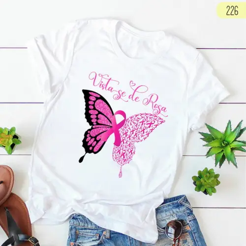 Rosa pela Vida: Camiseta Outubro Rosa