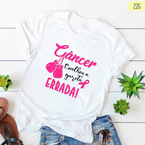 Rosa pela Vida: Camiseta Outubro Rosa