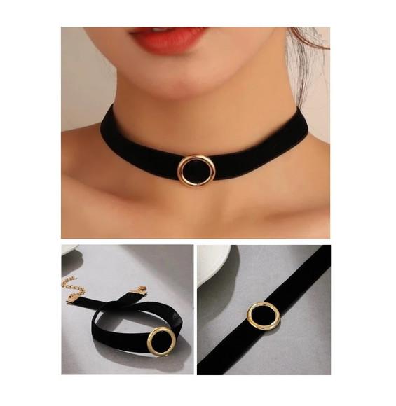 01 Chocker Gargantilha Cordão Bijoux - Vários Modelos ~