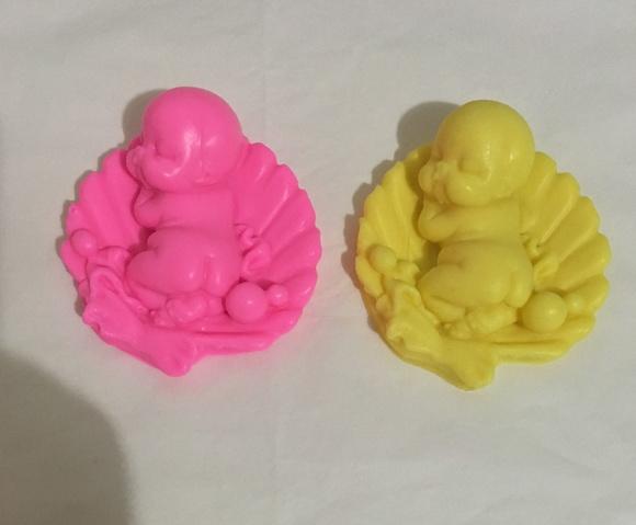 100 Sabonete Artesanal Bebê na Concha