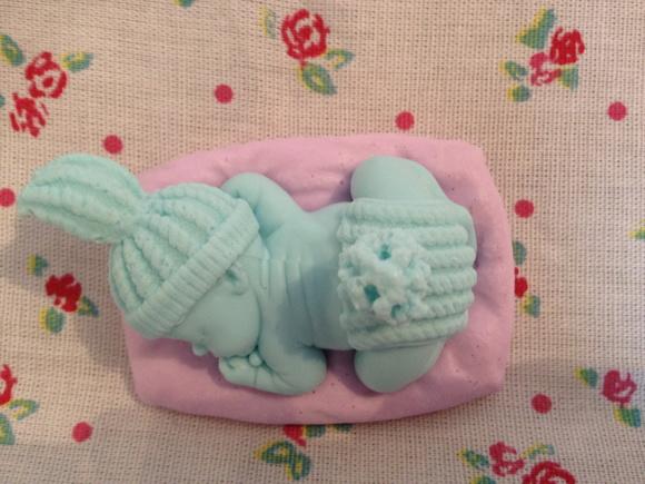 1sabonetes Bebê Dormindo Coelho (sem Almofada)