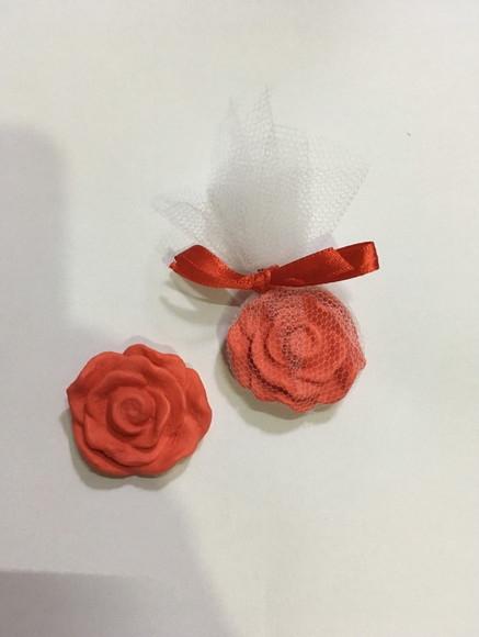 20 Sabonete Artesanal Flor (4 Cm) ~