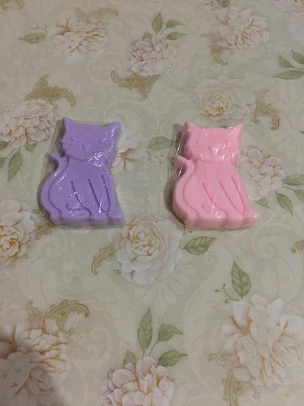 25 Sabonetes Gato Sentado /