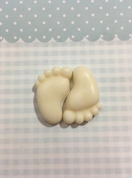 50 Pares de Sabonetes Pezinho Pés Chá de Bebê /
