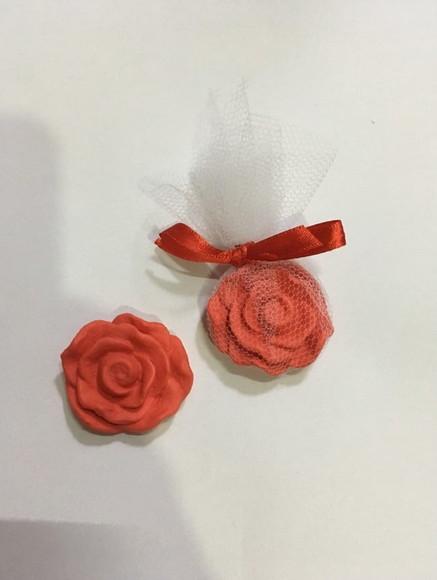 50 Sabonete Artesanal Flor 4cm ~