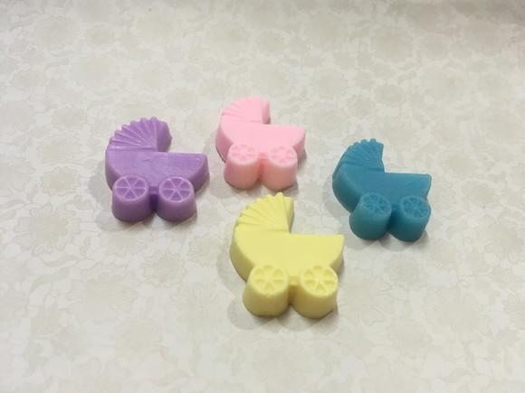 50 Sabonete Mini Carrinho de Bebê Nascimento Chá de Bebê /