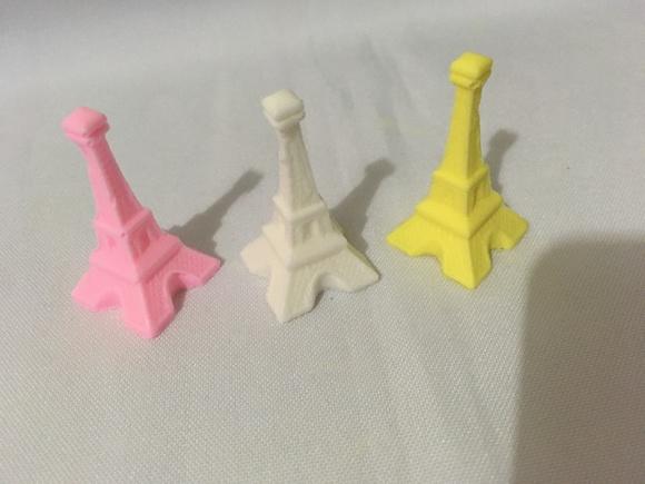 50 Sabonete Mini Torre Eiffel no Tule com Tag