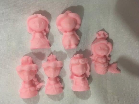 50 Sabonetes bebê princesas