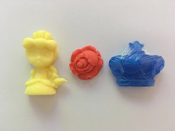 50 Sabonetes Bela e a Fera (25 Bela + 25 Mini Rosa) sem Tule