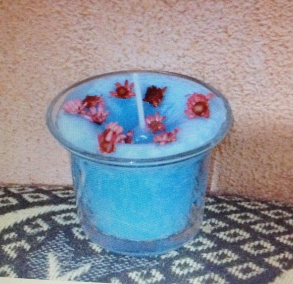 50 velas no castiçal (sem as flores)