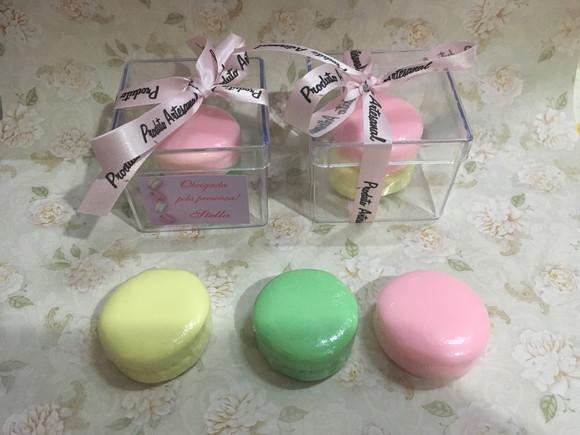 Caixa com 2 Sabonetes Macarons