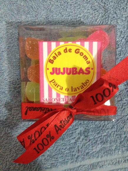 Caixa de Sabonetes Jujubas para Lavabo