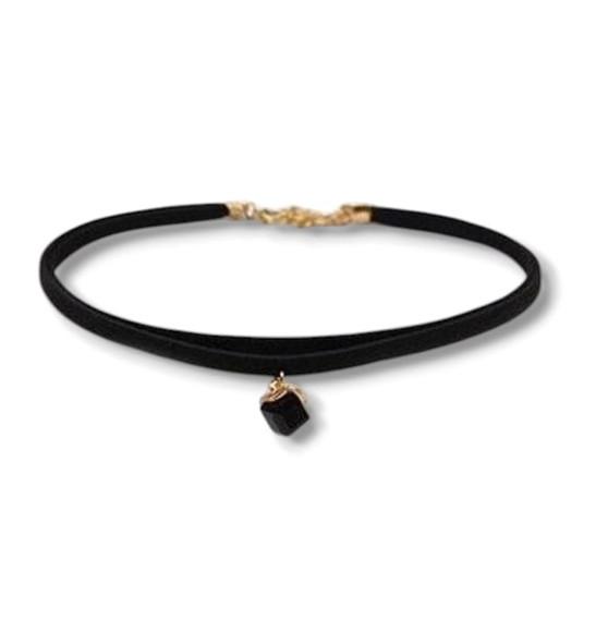 Kit 04 Gargantilha Chocker Colar Preto Bijoux ~