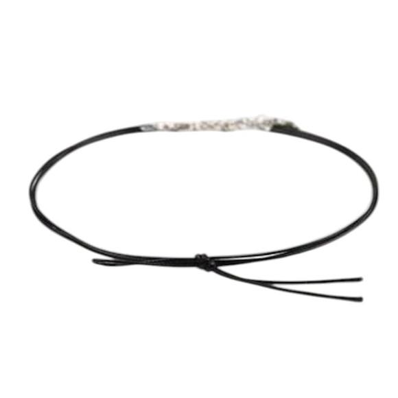 Kit 04 Gargantilha Chocker Colar Preto Bijoux ~
