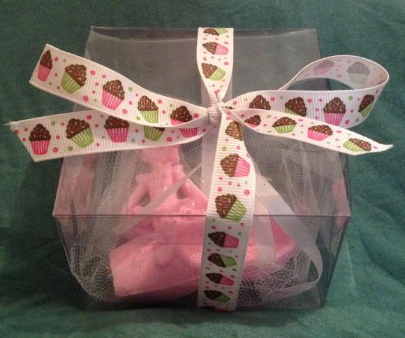 Kit 3 Sabonetes Bailarina Sapatilha e Cupcake (sem a Caixa)