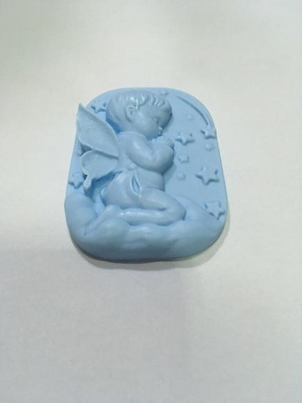 Sabonete Anjo Barra no Tule com Tag /