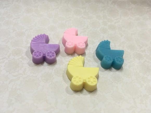 Sabonete Artesanal Carrinho de Bebê Nascimento Chá de Bebê /