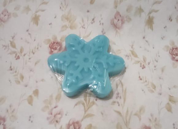 Sabonete Artesanal Flocos de Neve Frozen (7cm) /