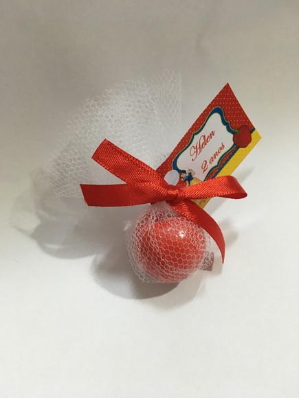 Sabonete Artesanal Maçã no Tule com Tag ~