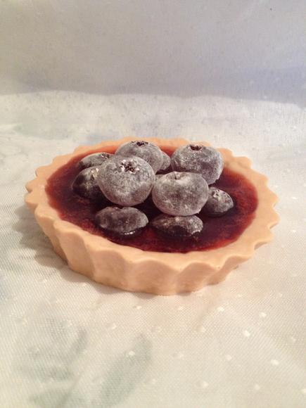 Sabonete Artesanal Torta de Blueberries (8 cm)