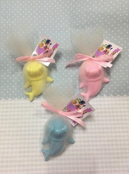 Sabonete Baby Shark + Tag (sem Tule e sem Saquinho)