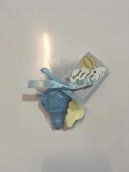 Sabonete Balão e Nuvem no Tule com Tag /