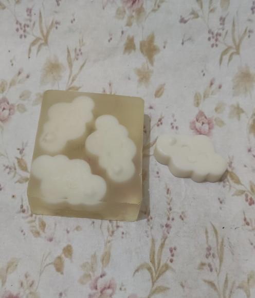 Sabonete Barra Nuvem Chuva de Amor de de Bençãos no Tule Tag