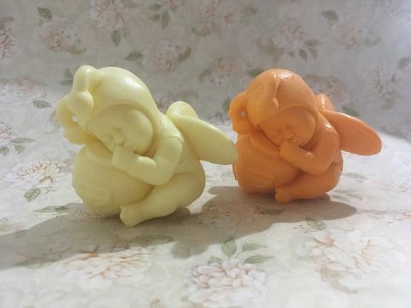 Sabonete bebê abelha com pote de mel