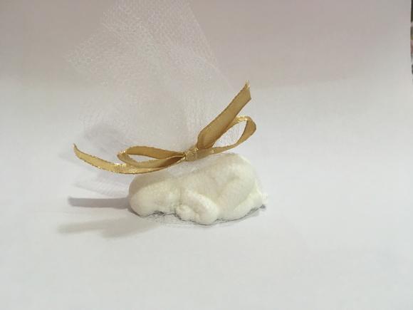 Sabonete bebê no tule