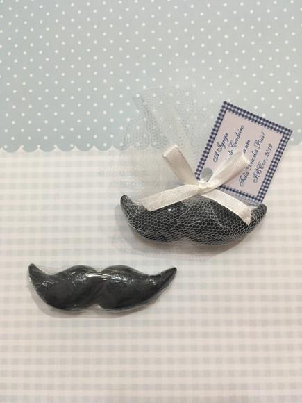 Sabonete Bigode no Tule com Tag