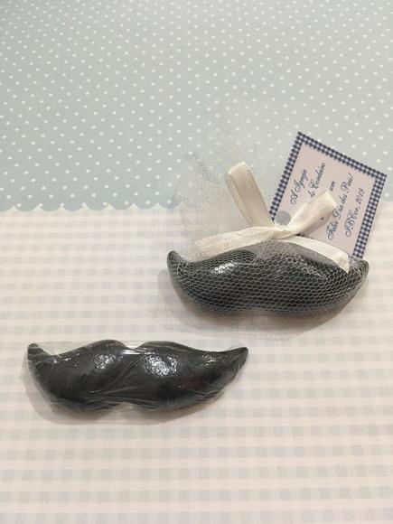 Sabonete Bigode no Tule com Tag