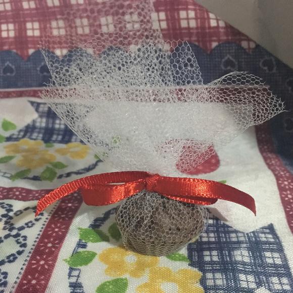 Sabonete brigadeiro no tule