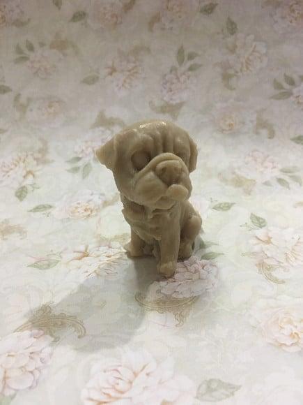 Sabonete cachorro pug 3d