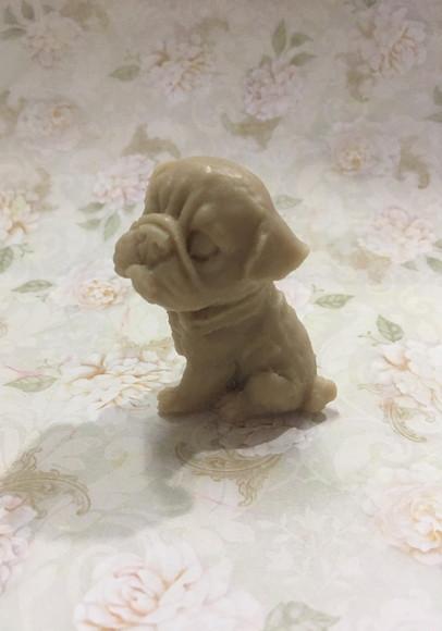 Sabonete cachorro pug 3d