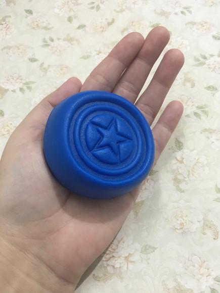 Sabonete Capitão América Escudo no Tule com Tag