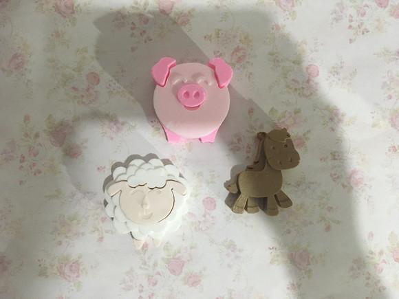 Sabonete Fazendinha Cute no Tule com Tag (unidade)
