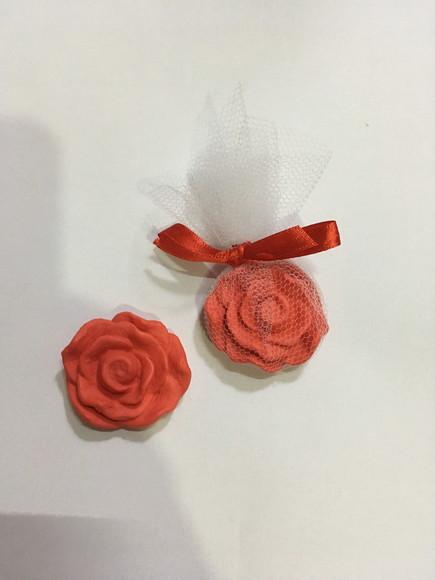 Sabonete flor com pérola