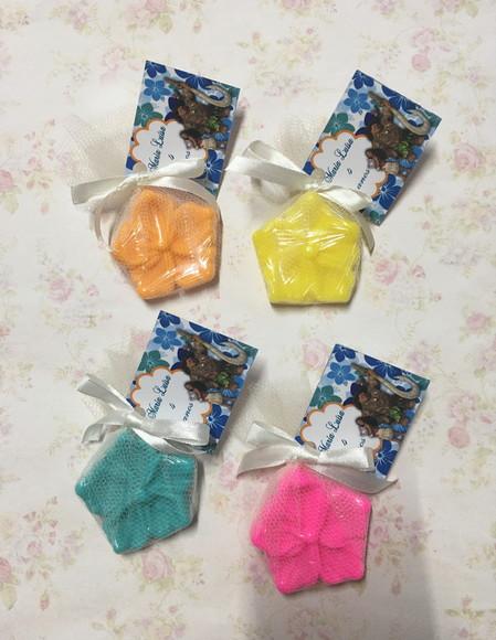 Sabonete Flor Moana no Tule com Tag