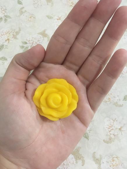 Sabonete Flor no Tule com Tag e Aplicação de Pérola
