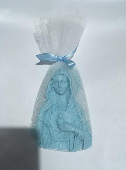 Sabonete Maria ou Jesus no tule (11 cm)